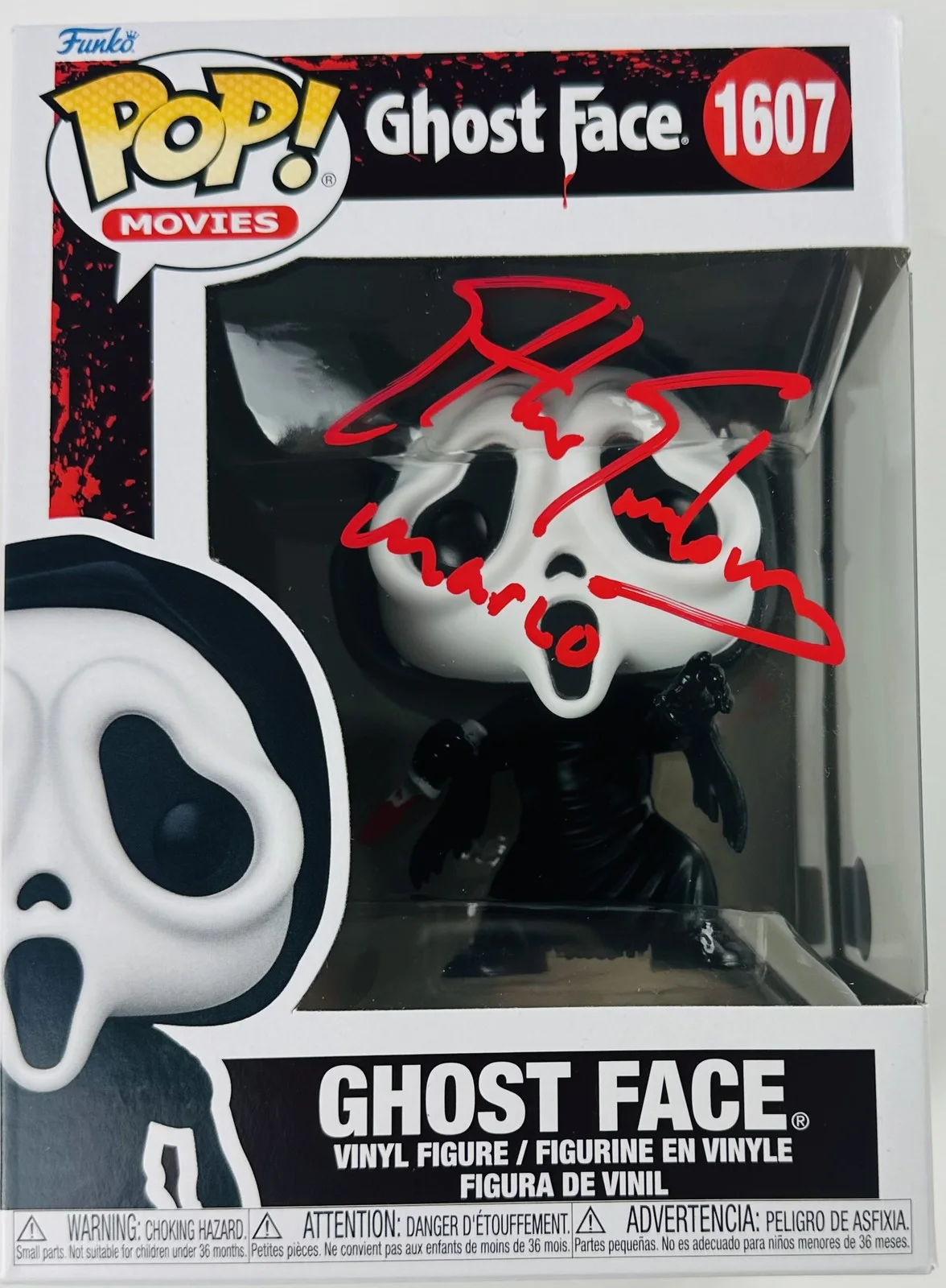 Ethan Embry — Ethan Embry signed Ghostface Funko 1607 Scream Horror autograph BAS 403