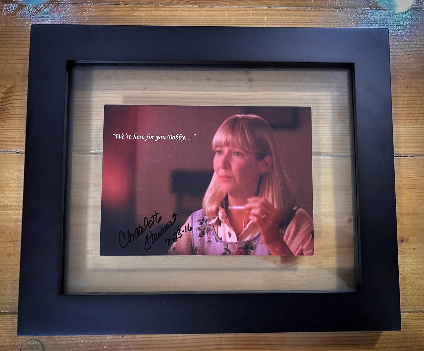 CHARLOTTE STEWART — CHARLOTTE STEWART Signed autograph. Twin Peaks, Tremors. Framed