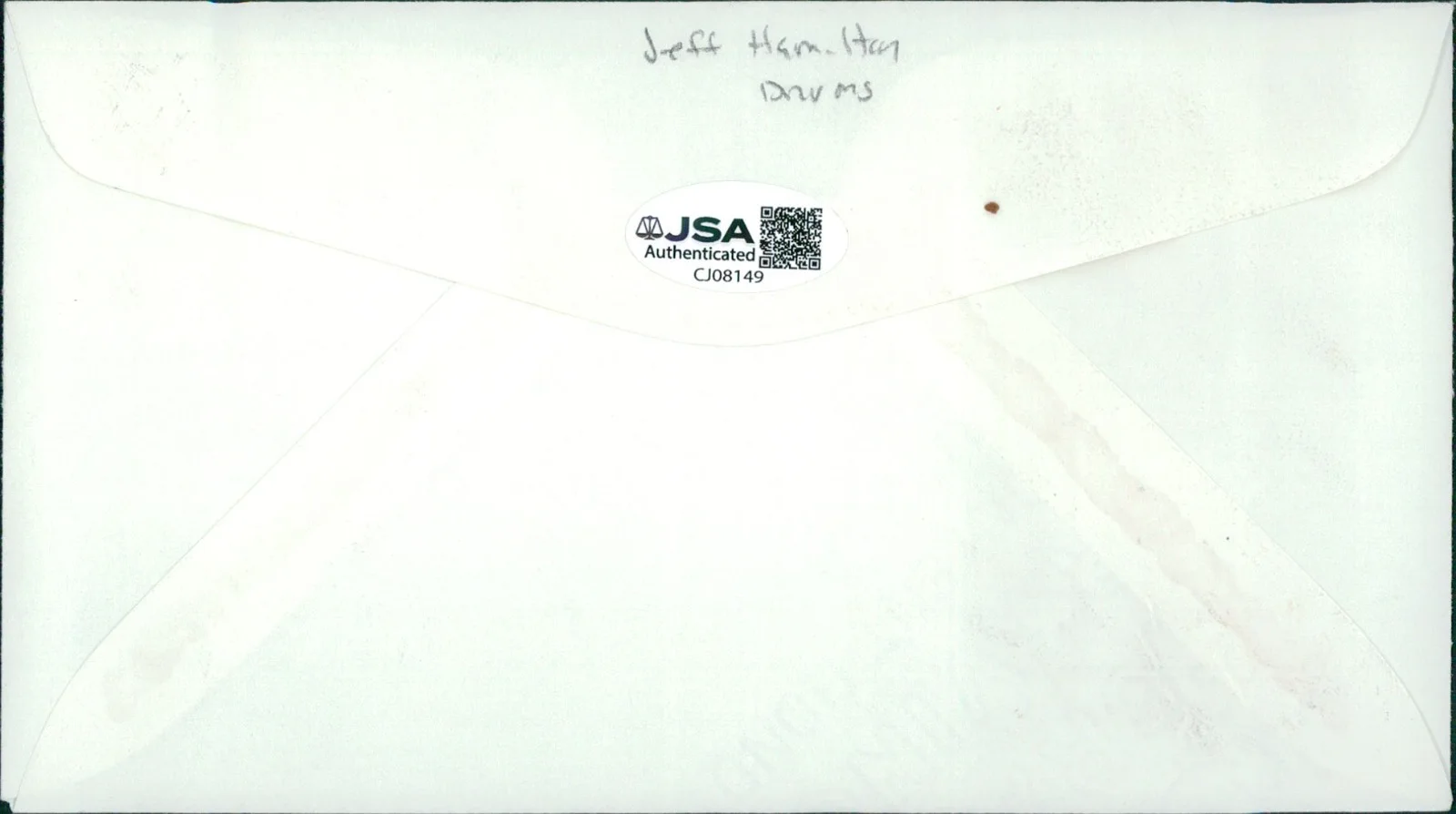 Jeff Hamilton Jazz Drummer Signed First Day Issue Cachet JSA Authenticated, image 2