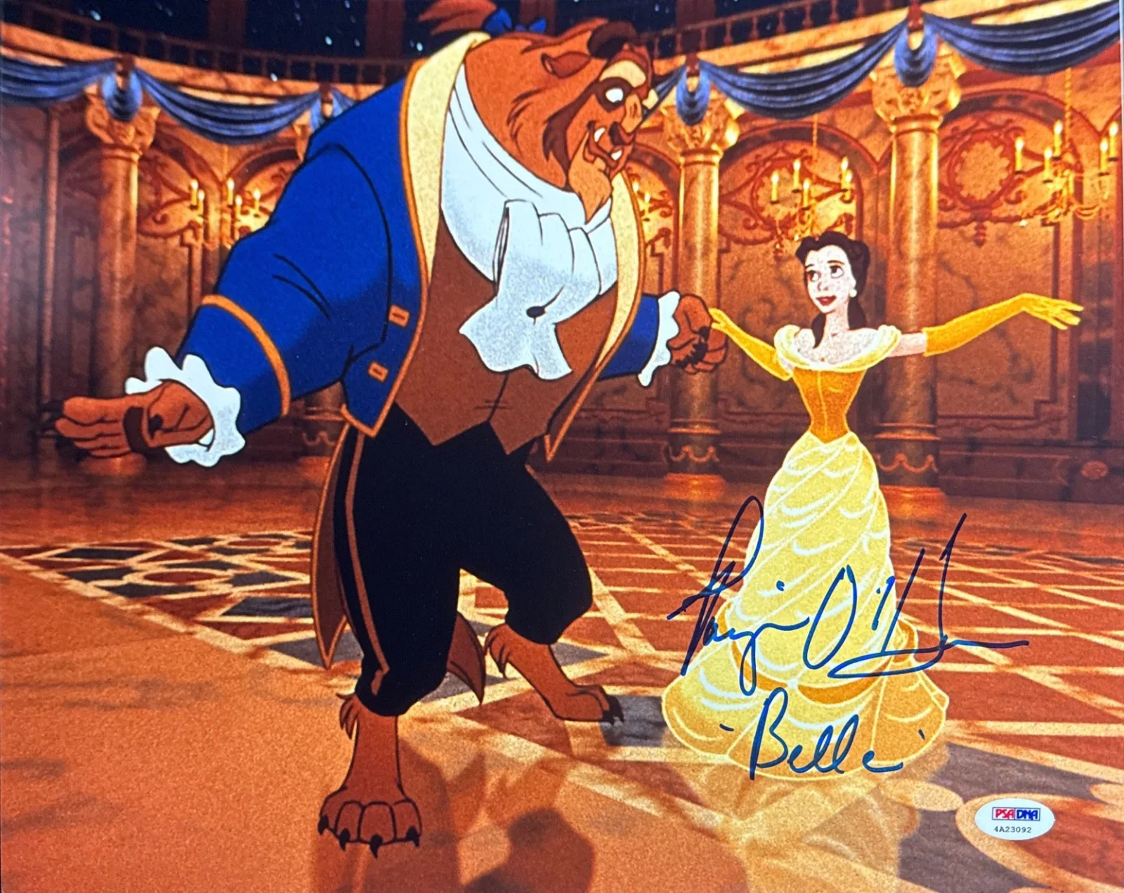 Paige O'Hara — Paige O'Hara Signed 11x14 Disney Beauty & The Beast PSA 4A23092, изображение 2