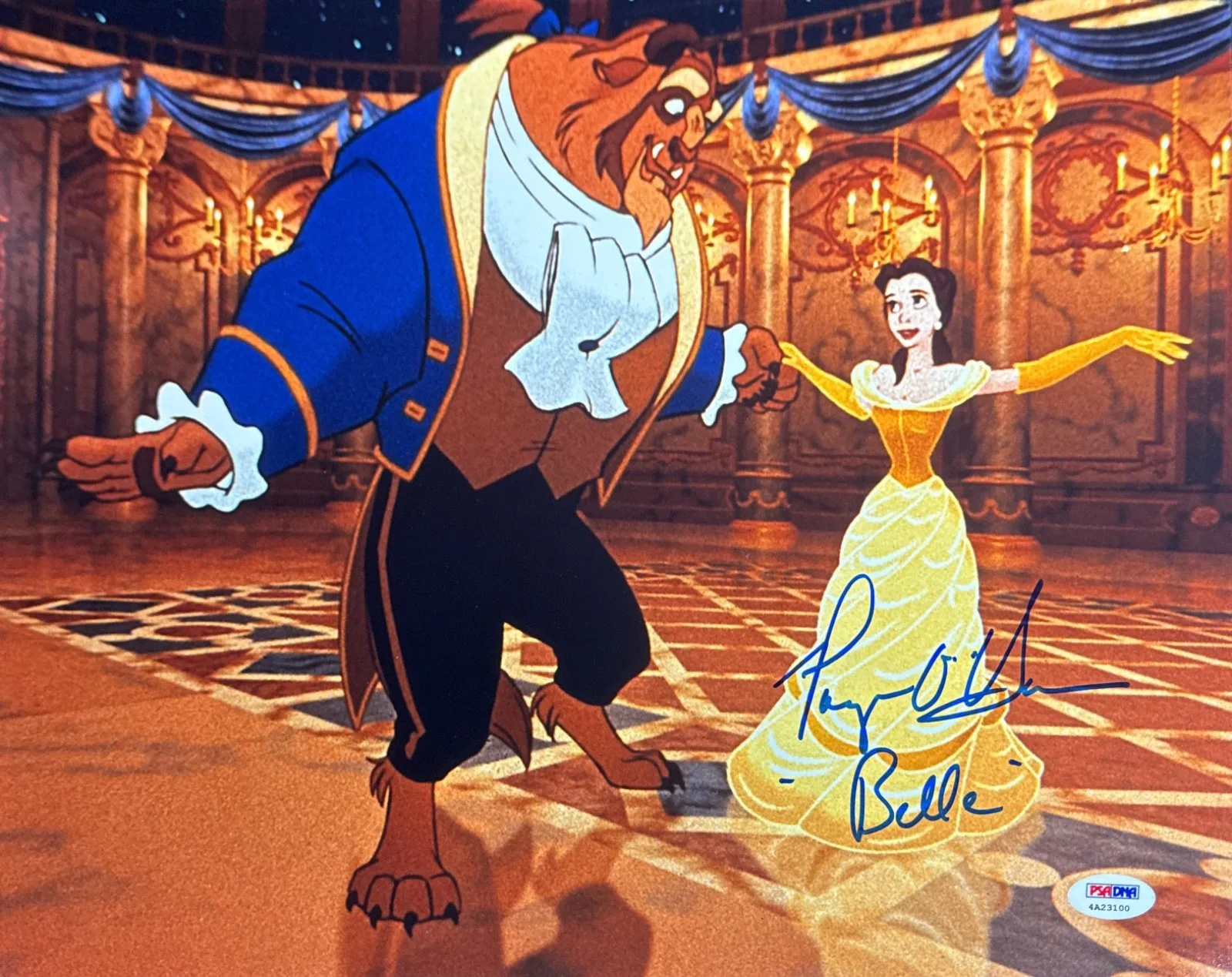Paige O'Hara — Paige O'Hara Signed 11x14 Disney Beauty & The Beast PSA 4A23100, изображение 2