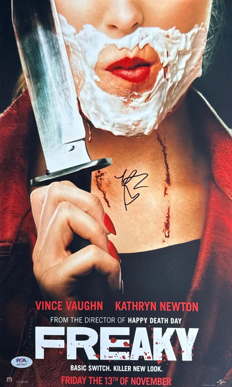 Kathryn Newton — Kathryn Newton Signed 11x17 Freaky Movie Poster PSA AO17077, изображение 2
