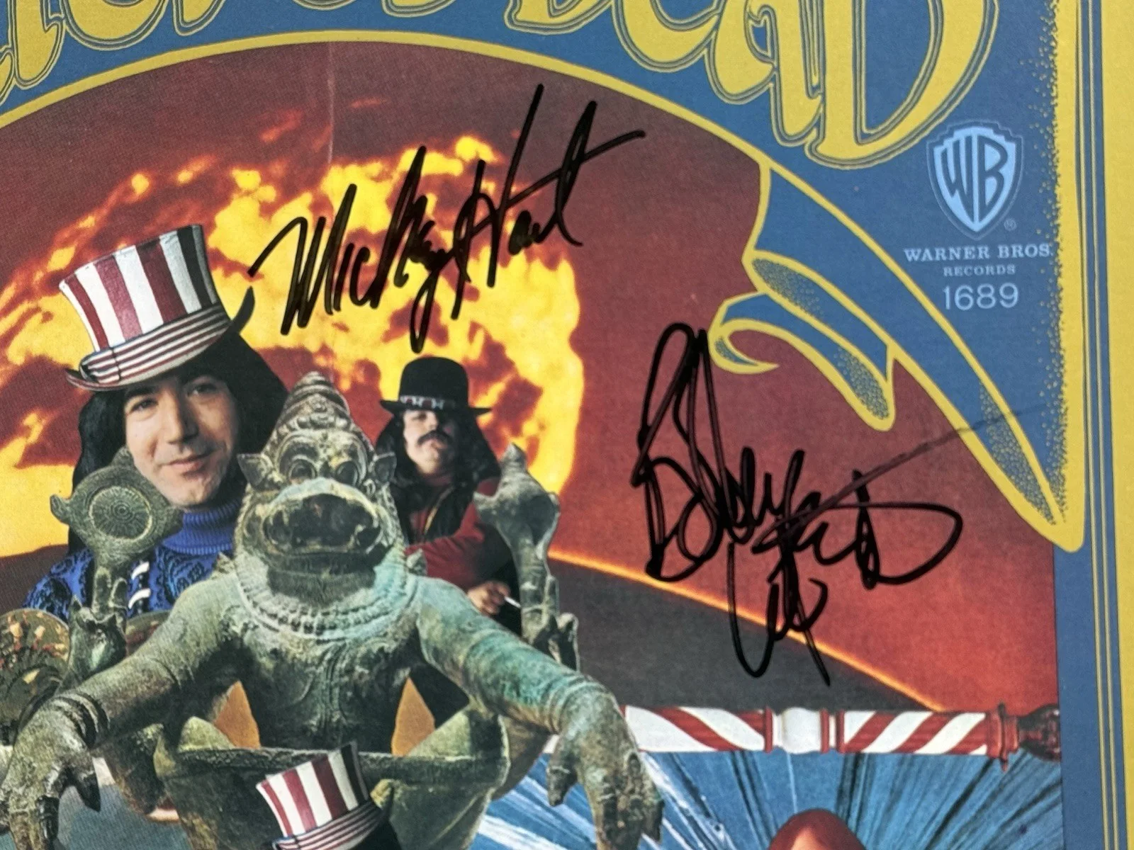 Grateful Dead signed Album Bob Weir Mickey Hart 1st Lp vinyl rare Beckett loa, изображение 2