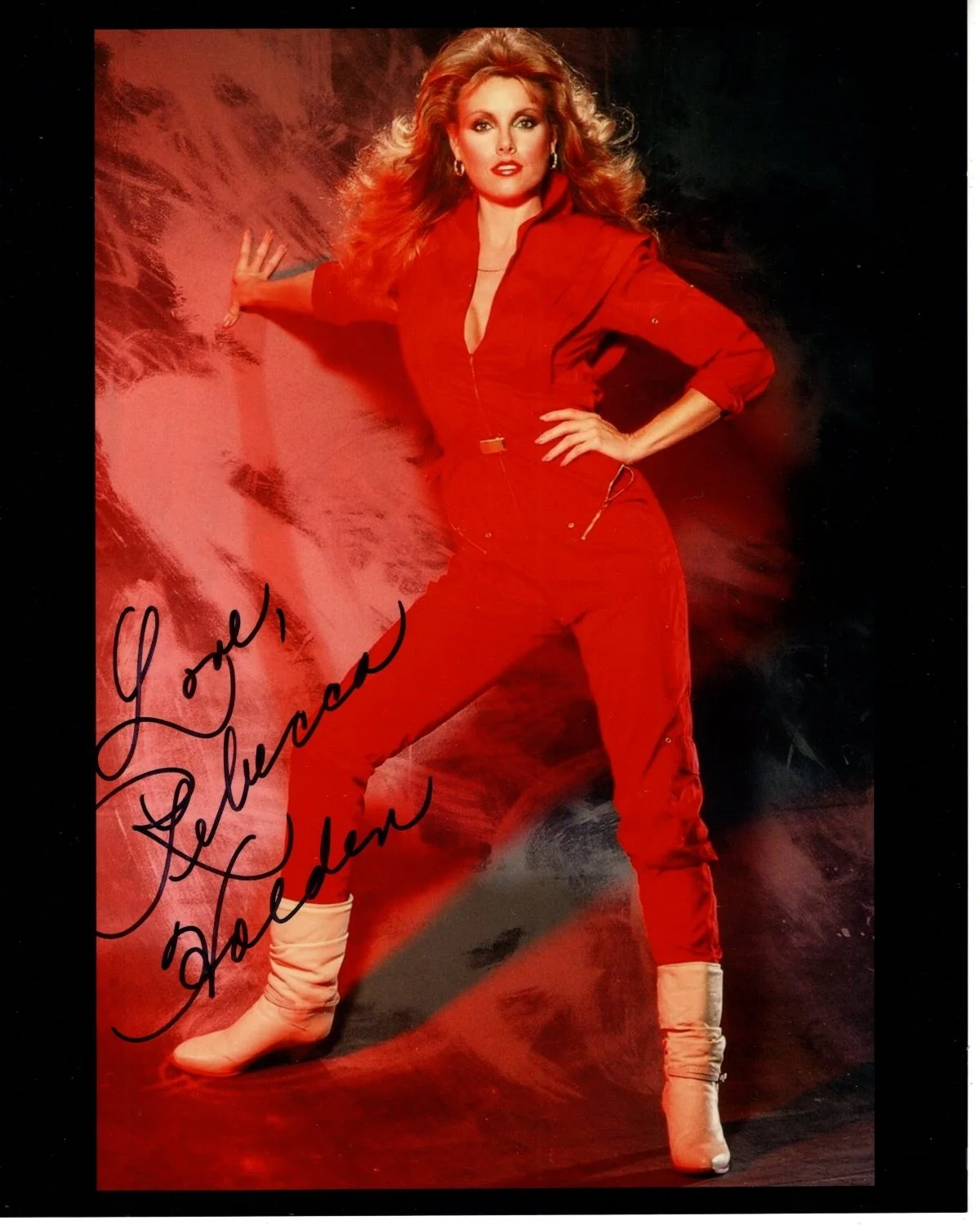Rebecca Holden — REBECCA HOLDEN Signed 8x10 KNIGHT RIDER Photo w/ Hologram COA
