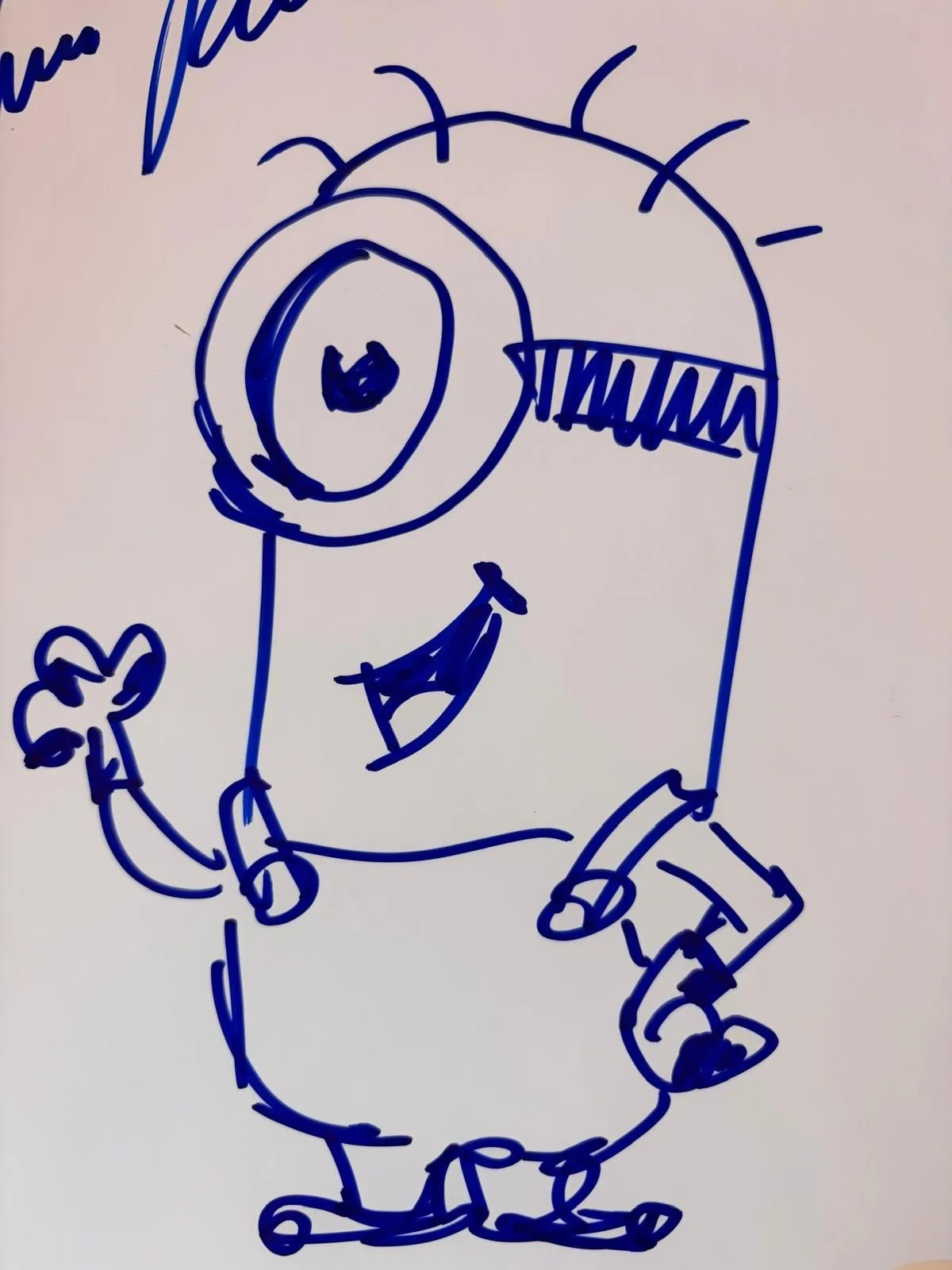 Chris Renaud — CHRIS RENAUD SIGNED AUTOGRAPHED 8X10 RARE HAND SKETH DESPICABLE ME PSA, image 3
