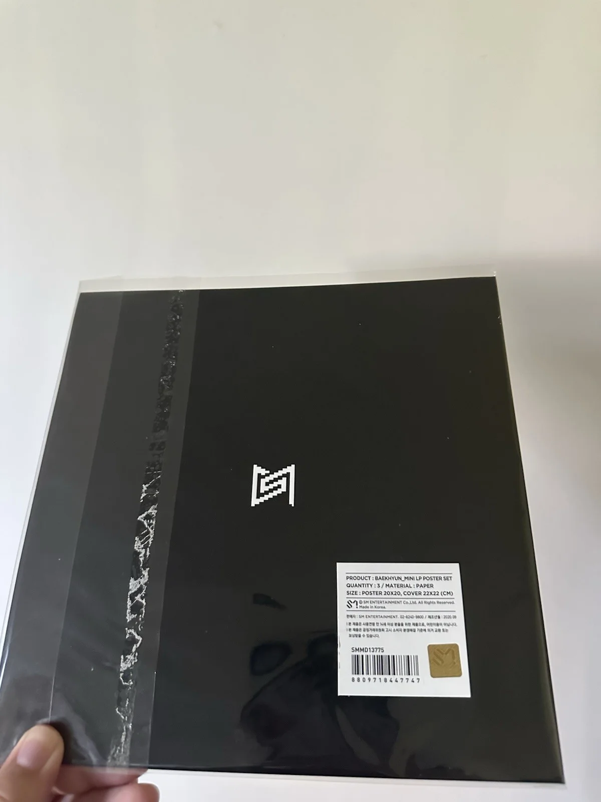 SuperM Baekhyun Signed Mini LP Poster Set SM Entertainment Hologram, изображение 3