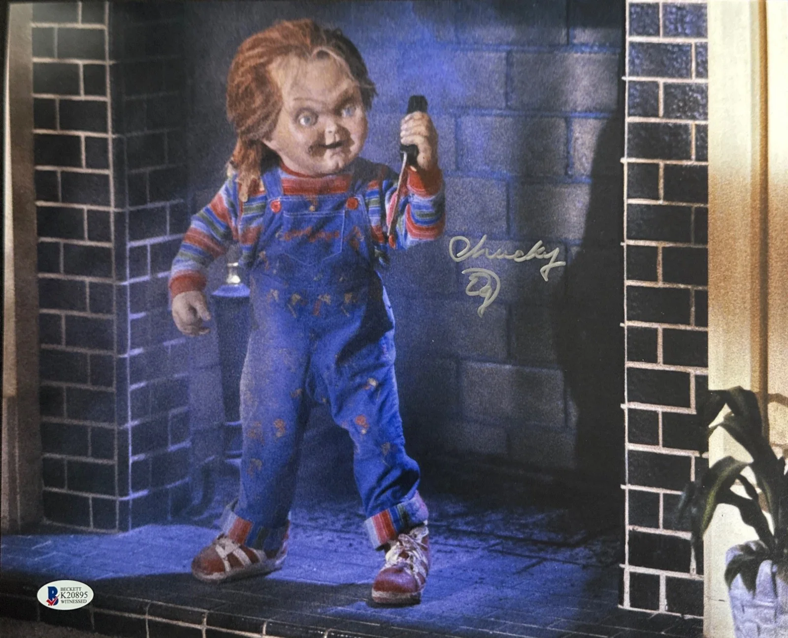 Ed Gale — Ed Gale Signed 11x14 Chucky Photo BAS K20895, изображение 2
