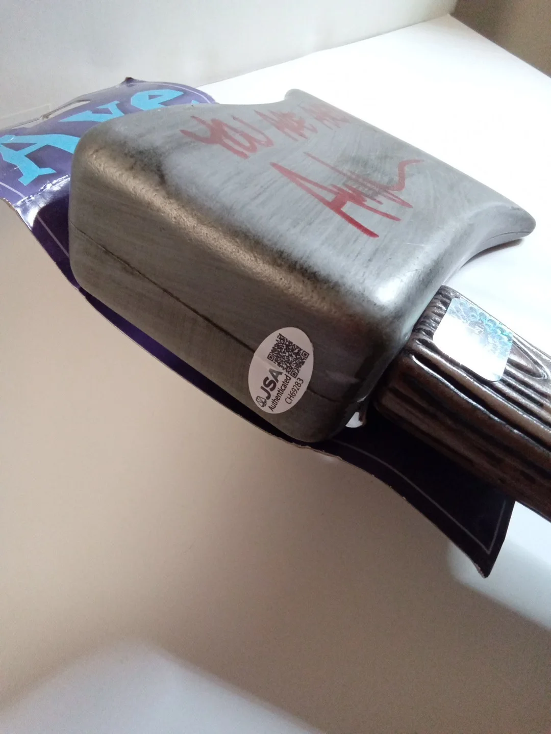 Ari Lehman — Ari Lehman Signed Toy Axe Inscribed "You Are Axed!" JSA, image 3