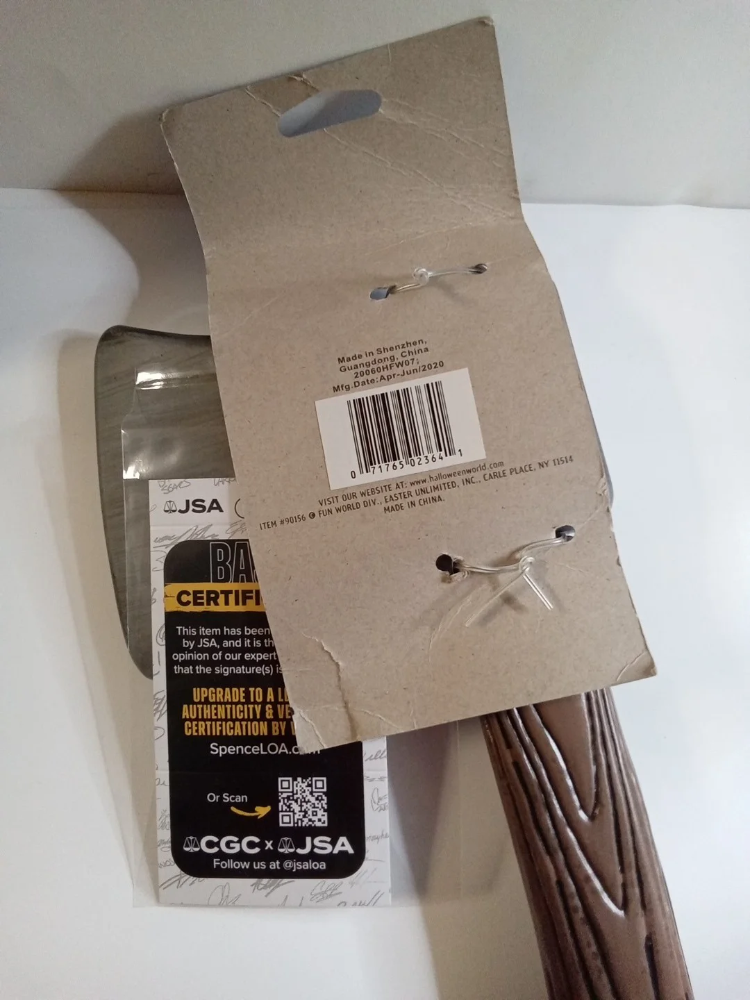 Ari Lehman — Ari Lehman Signed Toy Axe Inscribed "You Are Axed!" JSA, image 4
