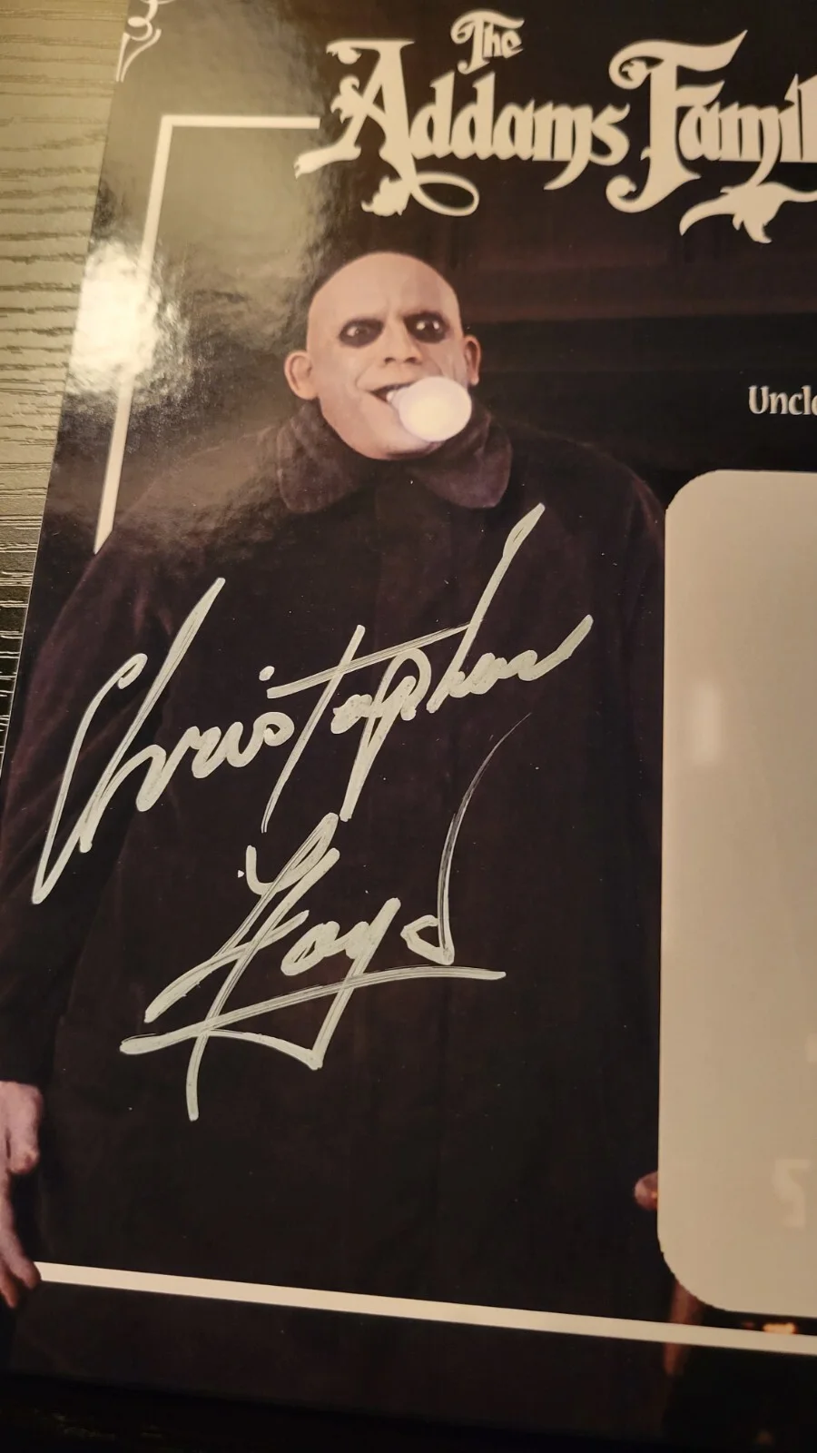 Christopher Lloyd Signed Autographed JSA Uncle Fester Doc Brown Addams Family, image 2