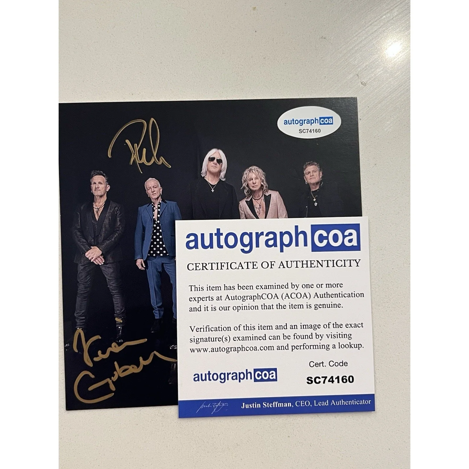 Def Leppard SIGNED Drastic Symphonies CD Autographed ACOA Authenticated #12, image 5