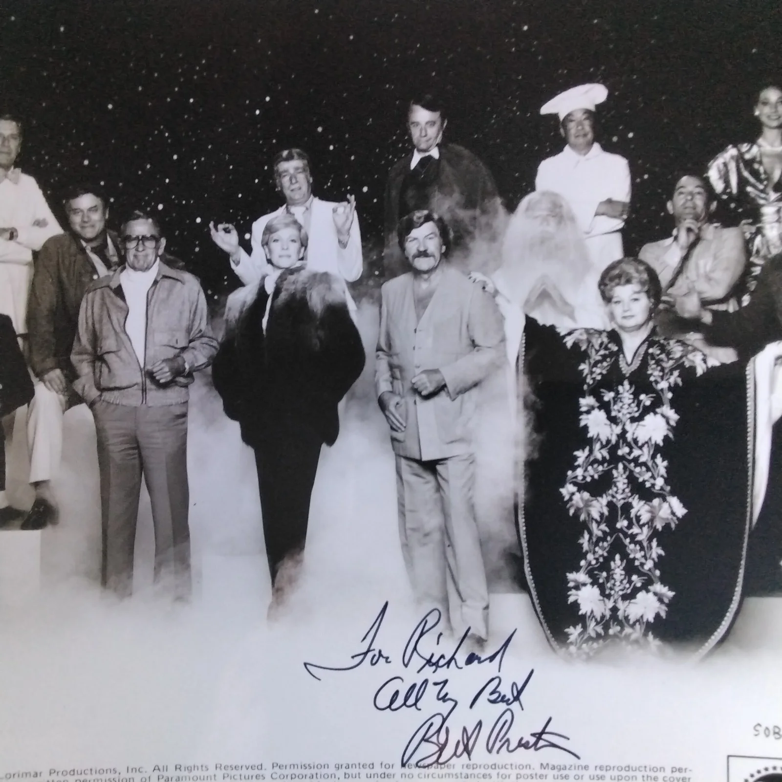 Robert Preston SIGNED 1981 Photo Movie Actor Music Man Victor Victoria SOB Cast, изображение 2
