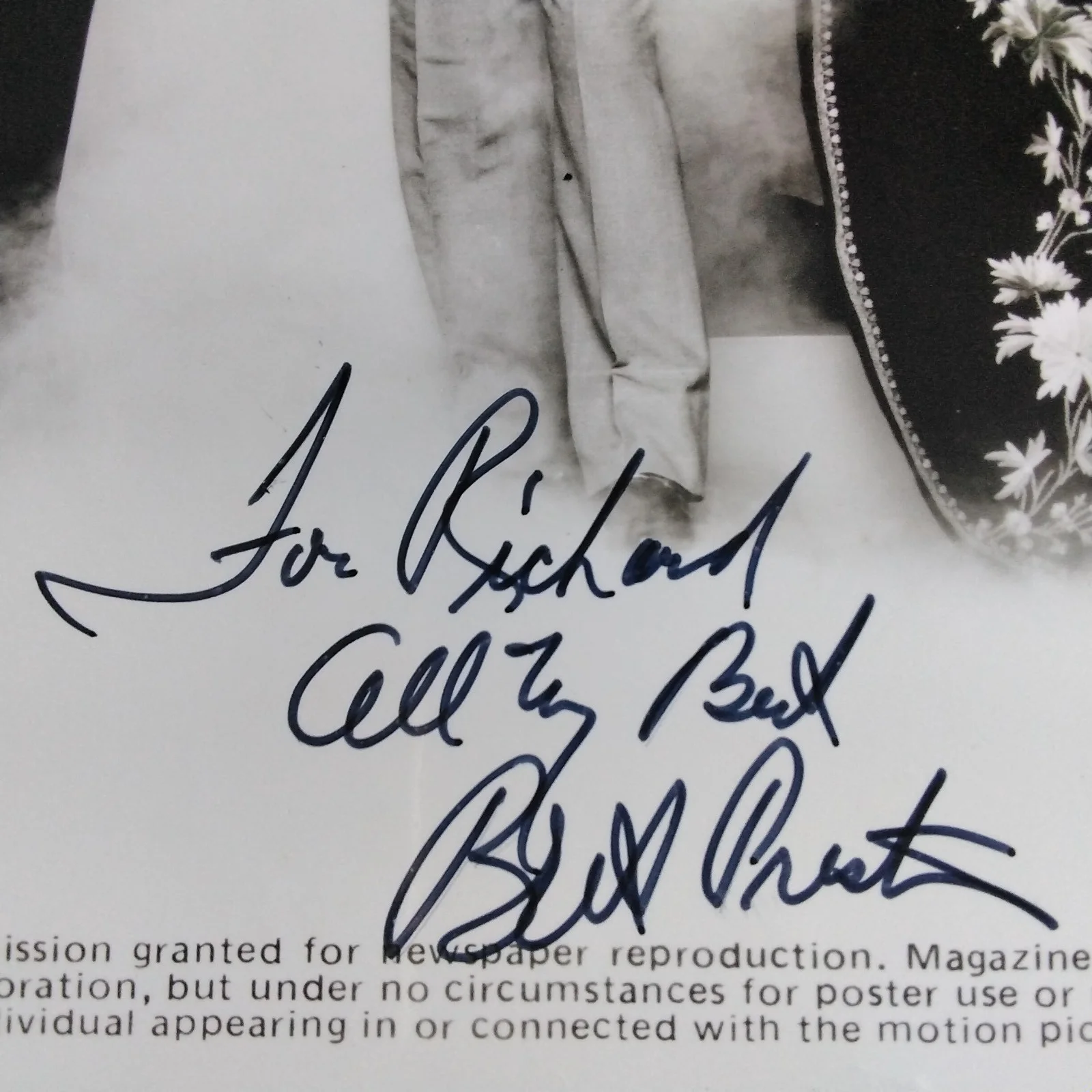 Robert Preston SIGNED 1981 Photo Movie Actor Music Man Victor Victoria SOB Cast, изображение 5