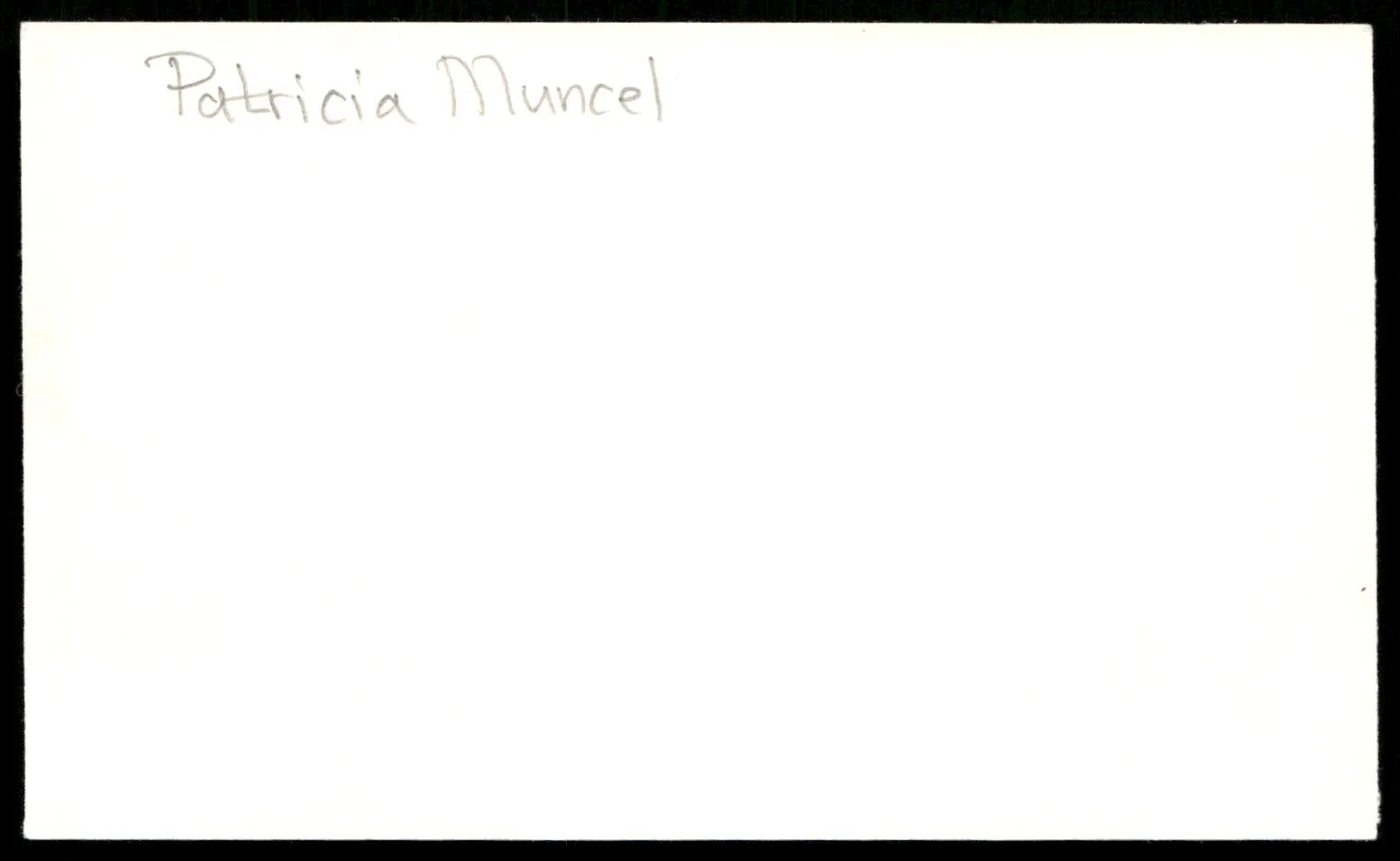 Opera Singer Patricia Munsel Vintage Index Auto Card -Beautiful Autograph, изображение 2