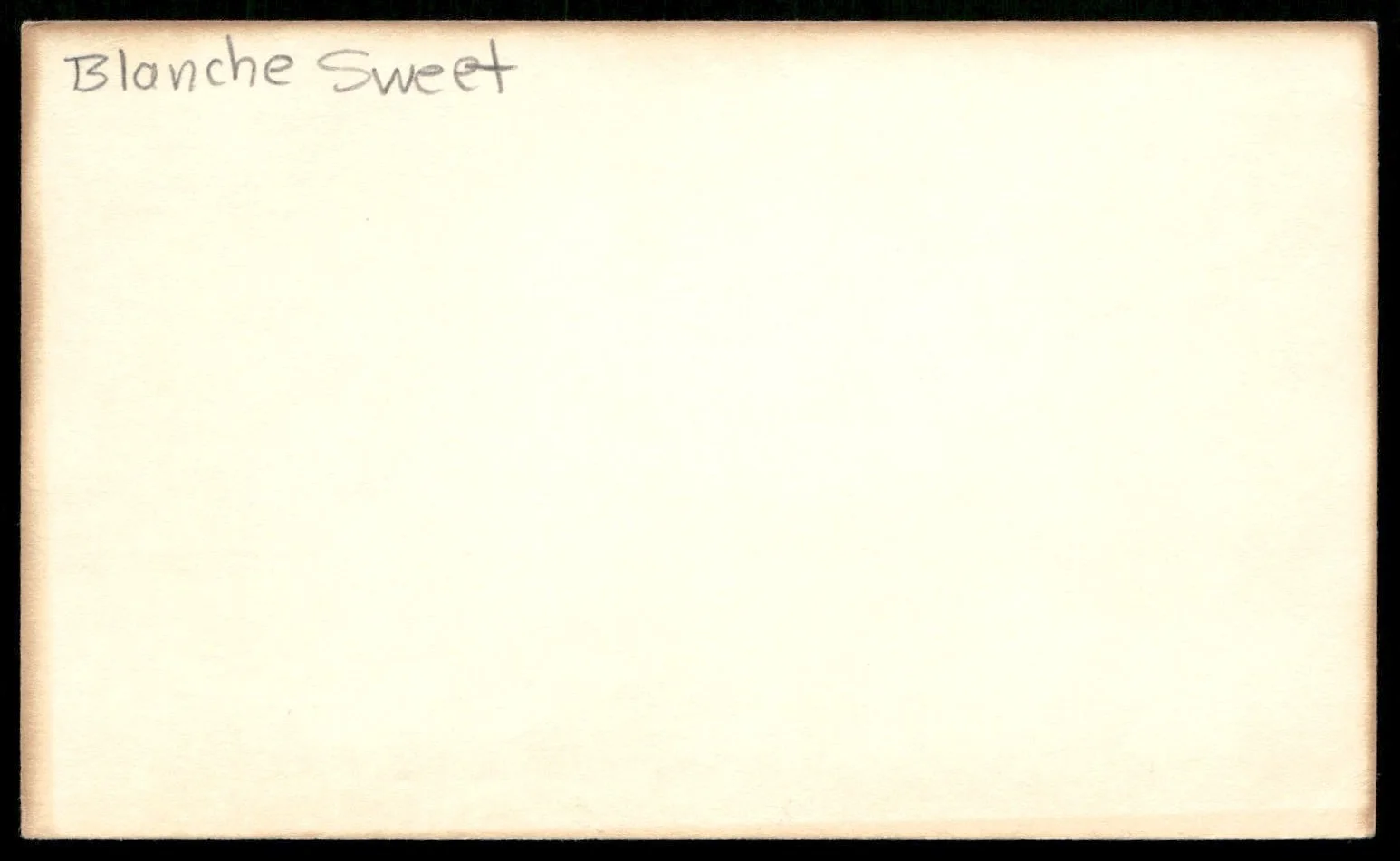Actress Blanche Sweet Vintage Index Auto Card -Beautiful Autograph, изображение 2