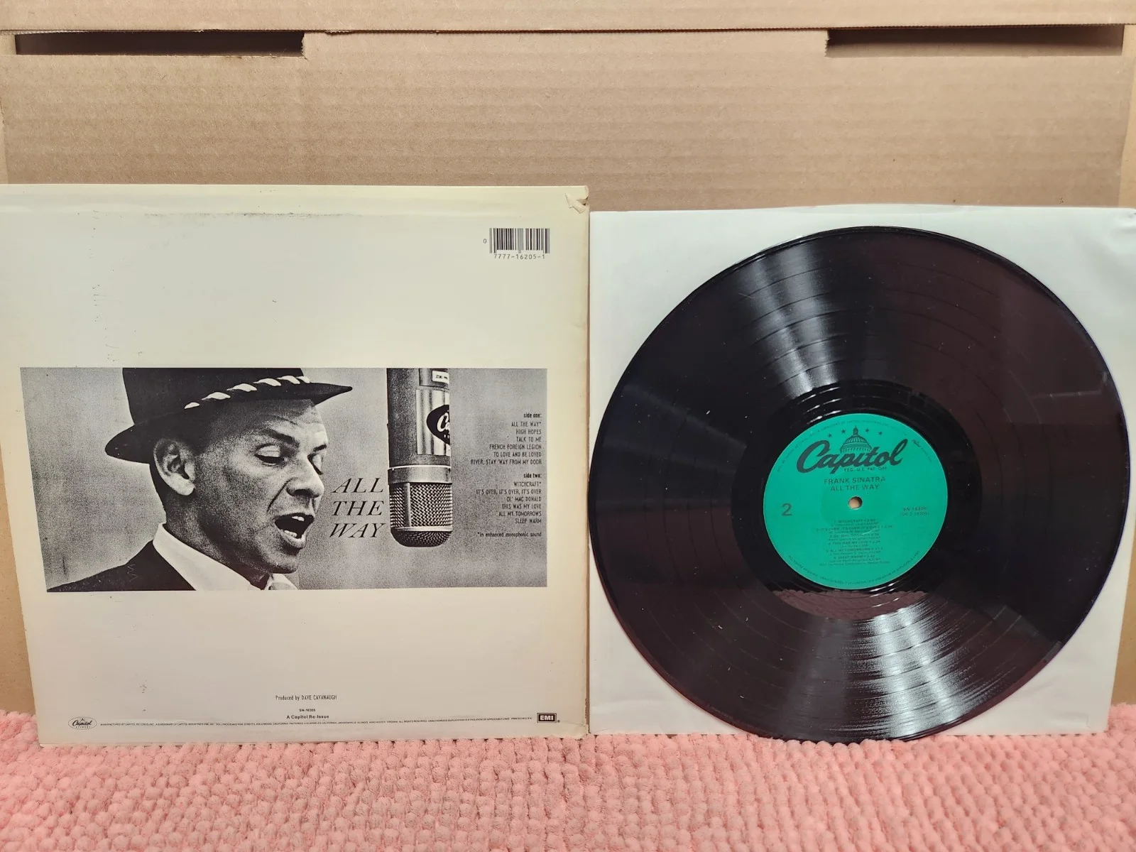 VTG Frank Sinatra SIGNED Record "All The Way" Frank Sinatra AUTOGRAPHED Album, image 3