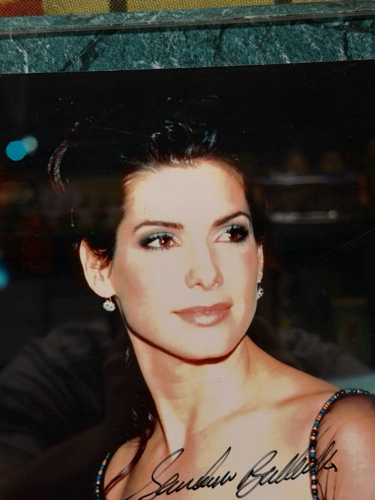 Sandra Bullock — SANDRA BULLOCK AUTOGRAPH PLAQUE COA AUTO MOVIE STAR MISS CONGENIALITY HOLLYWOOD, изображение 2