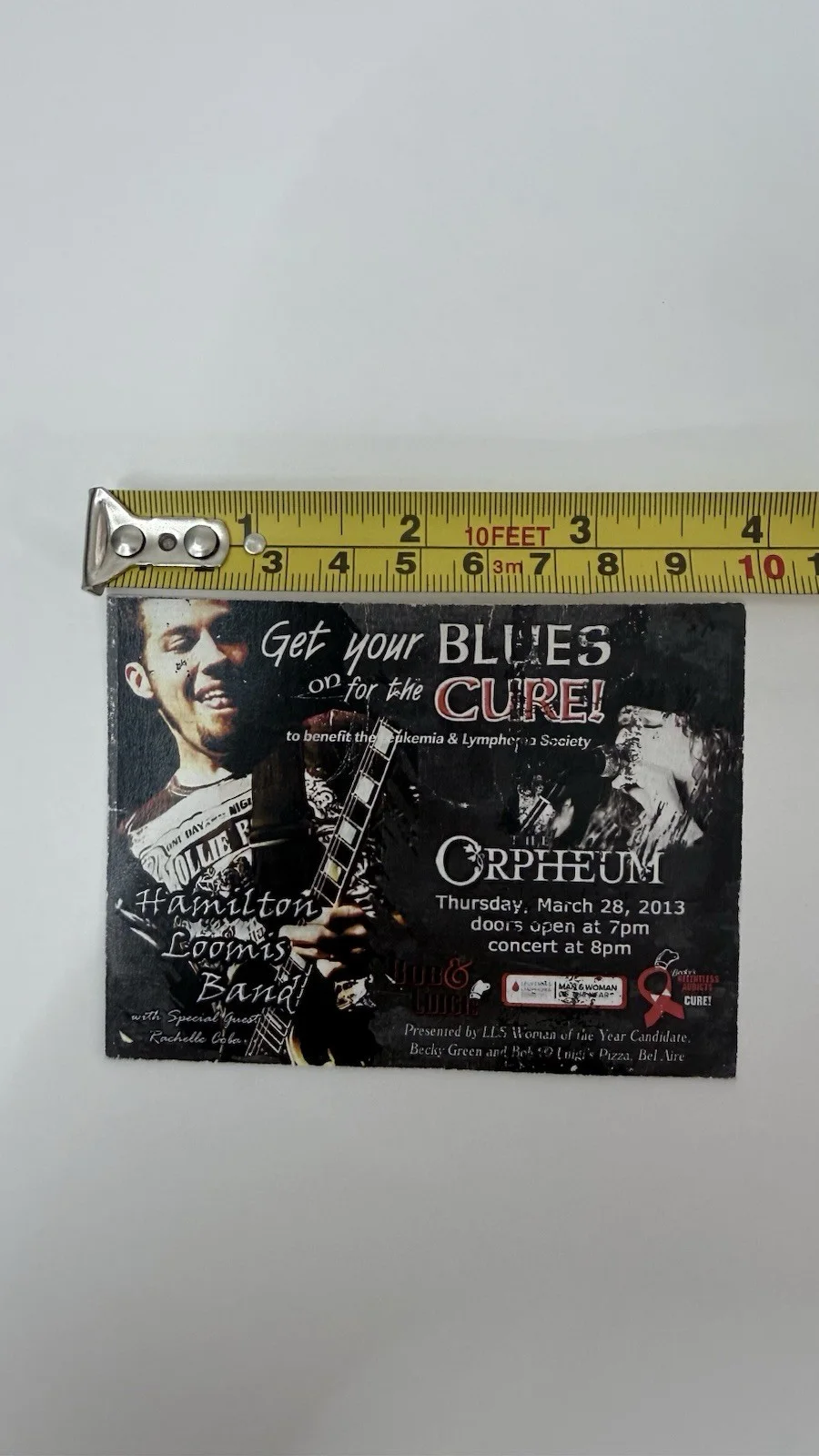 Hamilton Loomis Signed 2013 Blues Concert Poster – Orpheum Wichita KS, Autograph, image 2