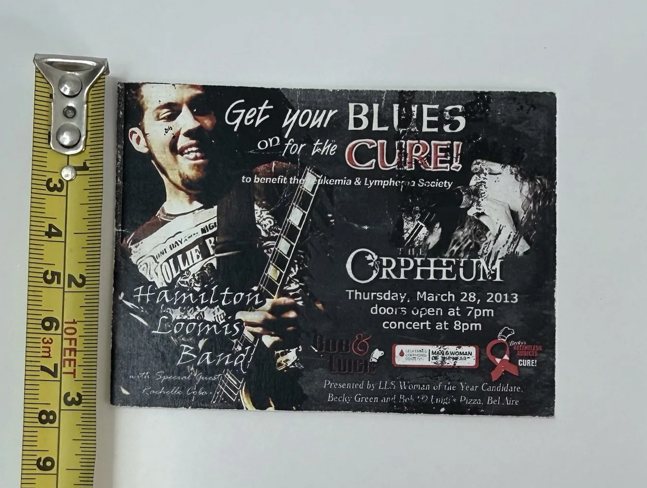 Hamilton Loomis Signed 2013 Blues Concert Poster – Orpheum Wichita KS, Autograph, image 3