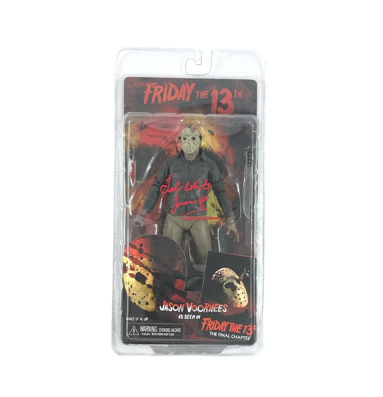 Ted White — Friday The 13th 4 Ted White Signed NECA Jason Battle Damage Action Figure JSA, image 2
