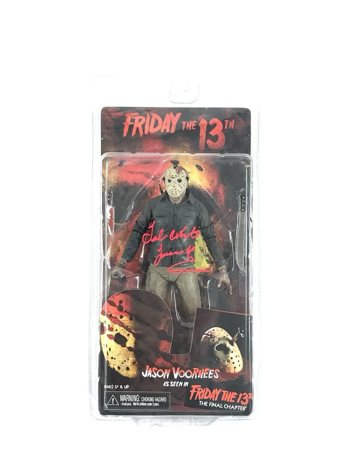 Ted White — Friday The 13th 4 Ted White Signed NECA Jason Battle Damage Action Figure JSA, image 3