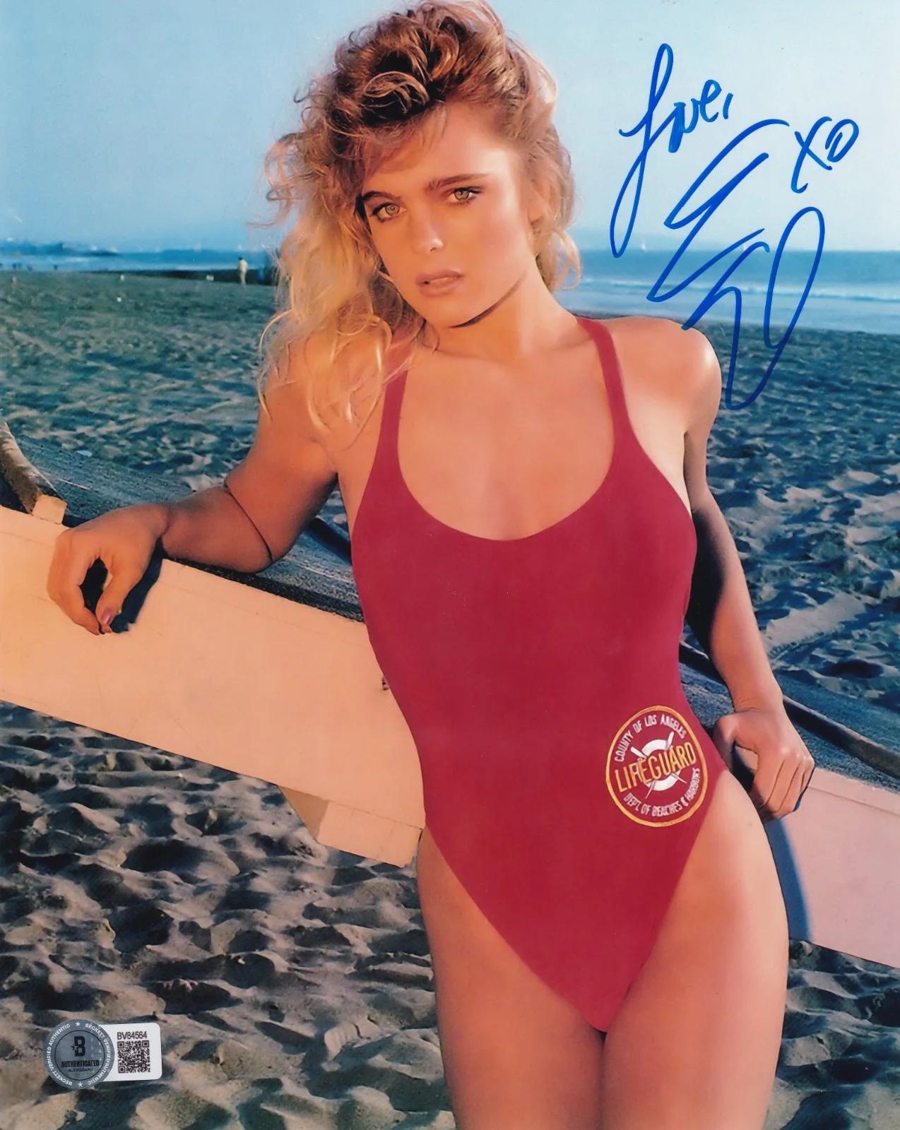 Erika Eleniak — Erika Eleniak Signed Baywatch 8x10 Photo BAS COA Playboy Model Picture Auto'd A