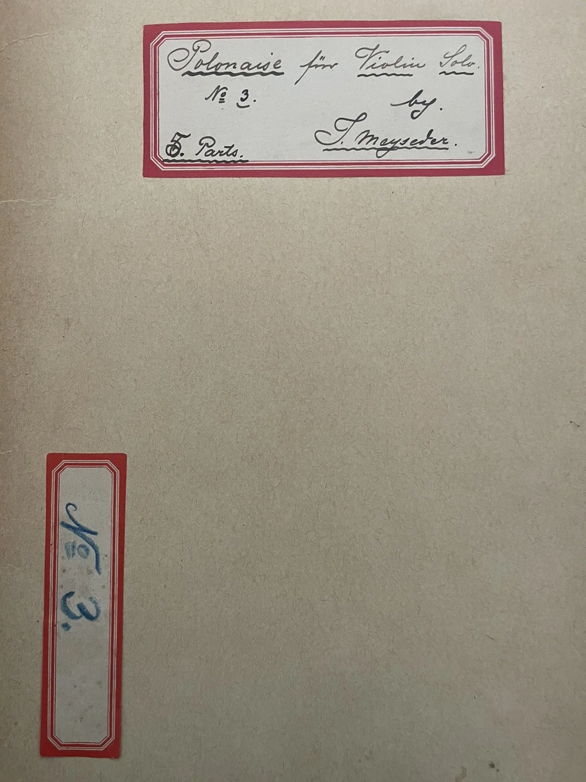 1830 Polonaise Violin Solo Mayseder Schanz 5 Parts Music Manuscript Ratzesberg, изображение 3