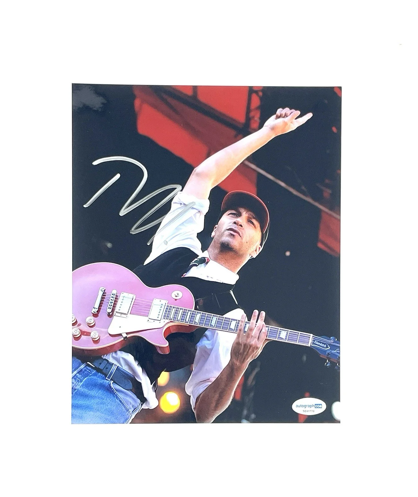 Tom Morello Signed 8x10 Photo ACOA Certified Rage Against The Machine Audioslave, изображение 2