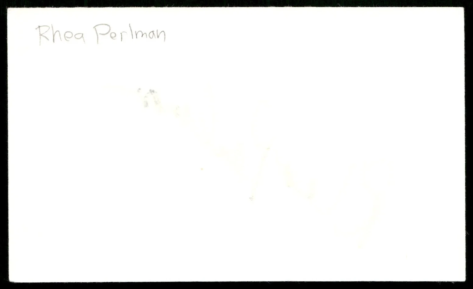 Actress Rhea Pearlman Signed Vintage Index Card -Beautiful Autograph, изображение 2