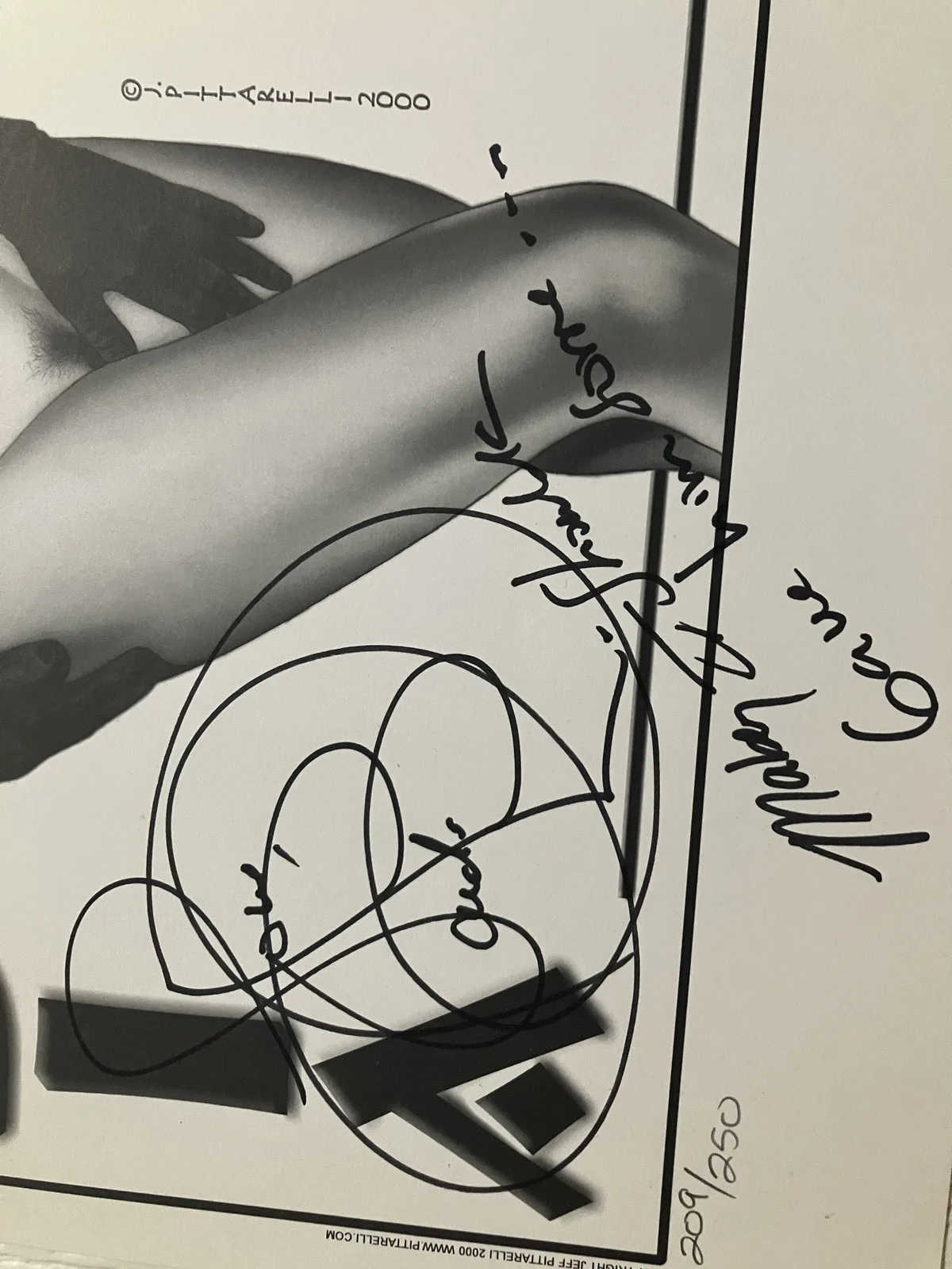 Claudia Christian, Jeff Pittarelli — Autographed 12½x18 Erotic Art Poster & Audio CD - Claudia Christian, image 2