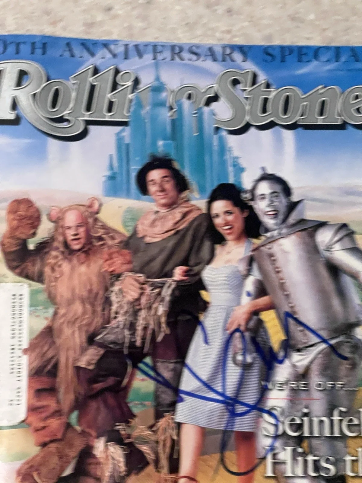 Jerry Seinfeld — Jerry Seinfeld Signed Rolling Stone Magazine PSA / DNA COA Autograph Auto 5/1999, изображение 2