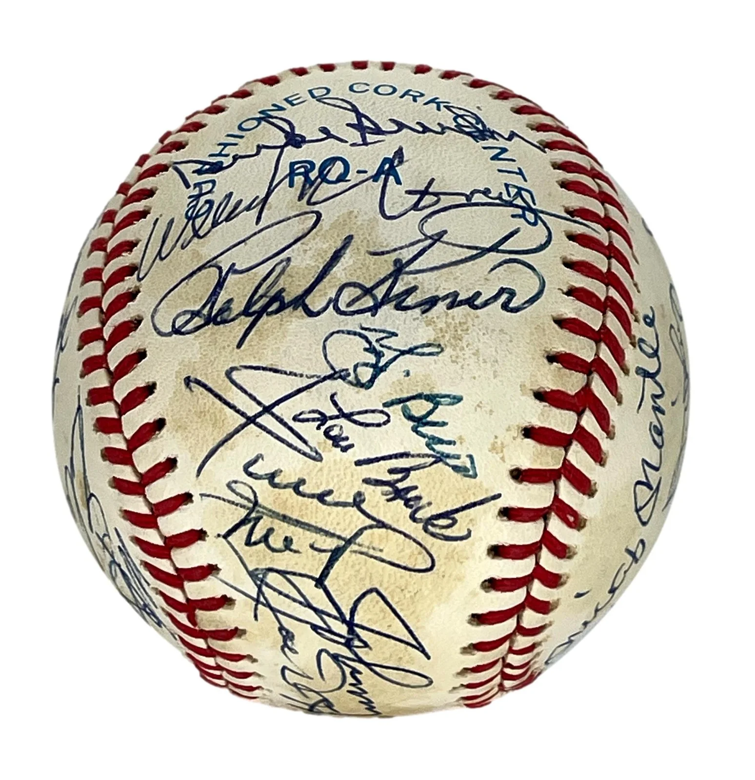 Hall of Famers Multi-Signed/Auto (23) Signs OAL/Brown Baseball PSA/DNA 206058, изображение 5