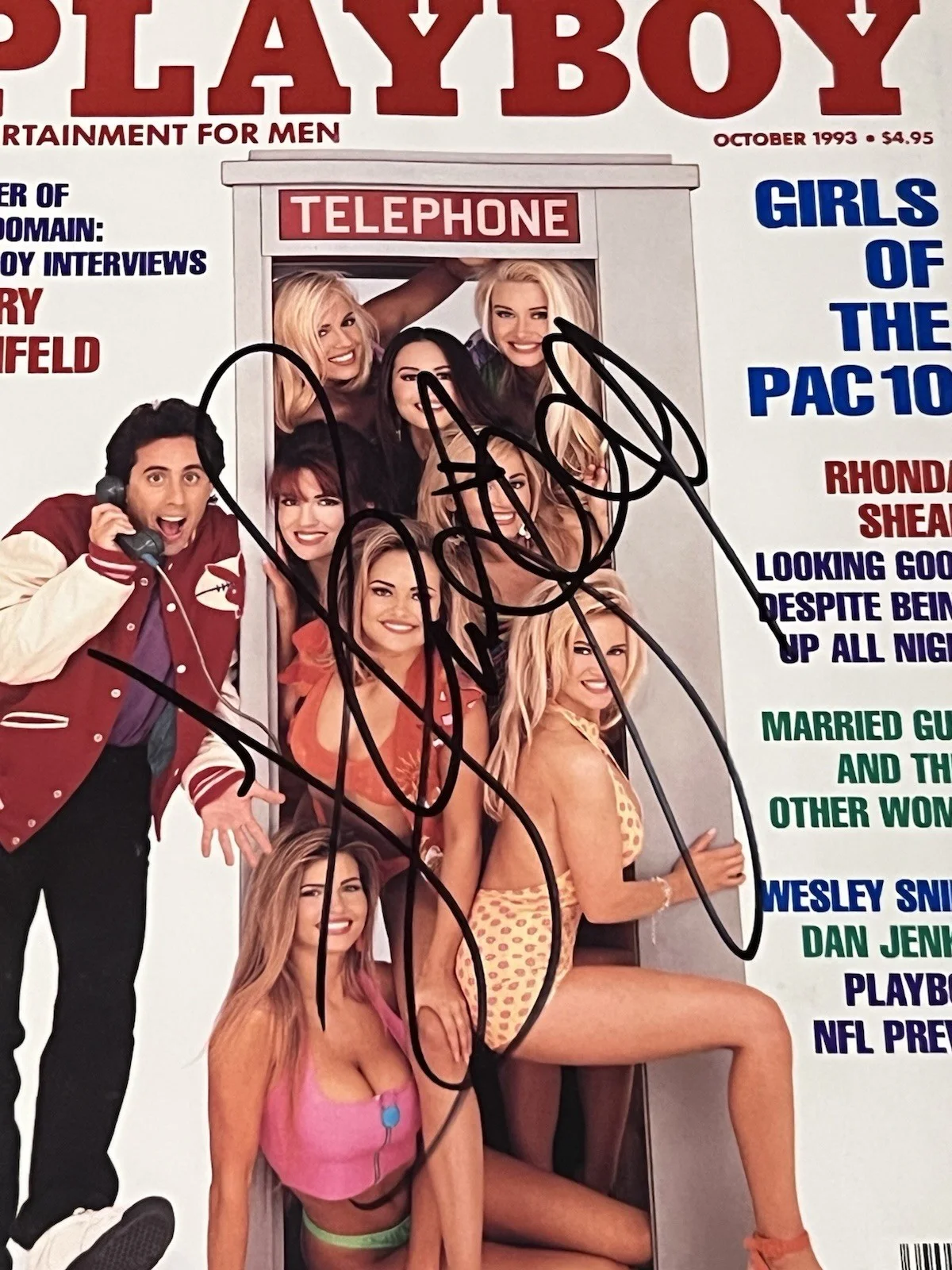 Jerry Seinfeld — Jerry Seinfeld Signed Playboy Magazine PSA / DNA COA Autograph Auto Magazine, image 3