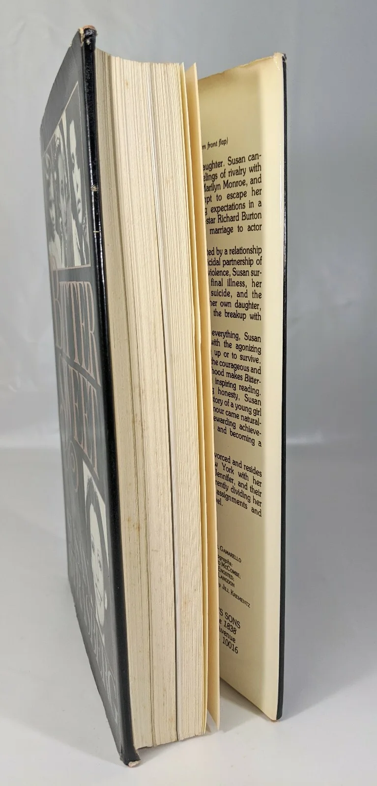 Susan Strasberg — Susan Strasberg Hardcover Book Bitter Sweet, image 3