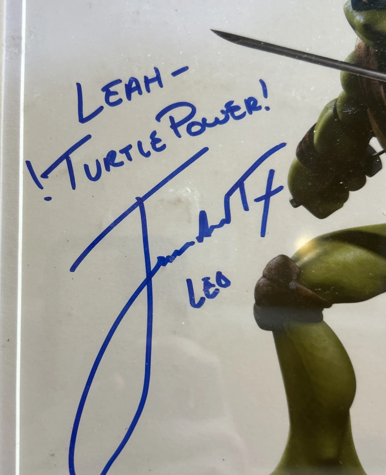 Jeremy Howard Signed Autograph Leonardo Authenticated Personal “turtle Power”, image 2