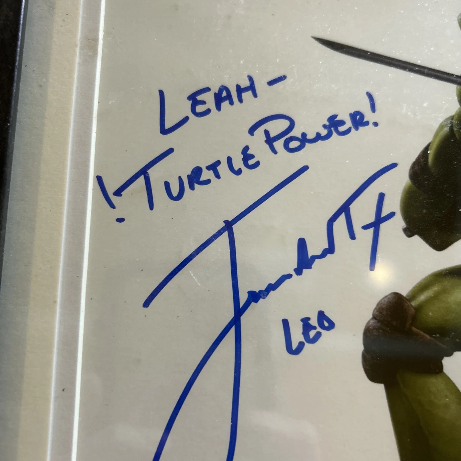 Jeremy Howard Signed Autograph Leonardo Authenticated Personal “turtle Power”, image 4