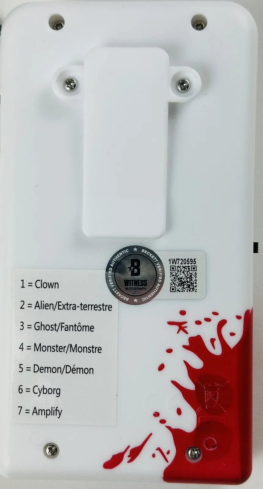Matthew Lillard — Matthew Lillard signed Scream officially licensed voice changer Ghostface BAS 95, image 2