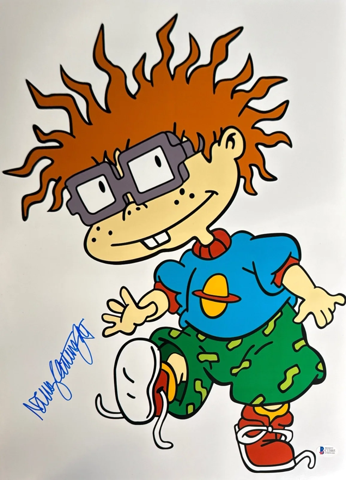 Nancy Cartwright — Nancy Cartwright Signed 16x20 Rugrats Chucky BAS C13885, image 2