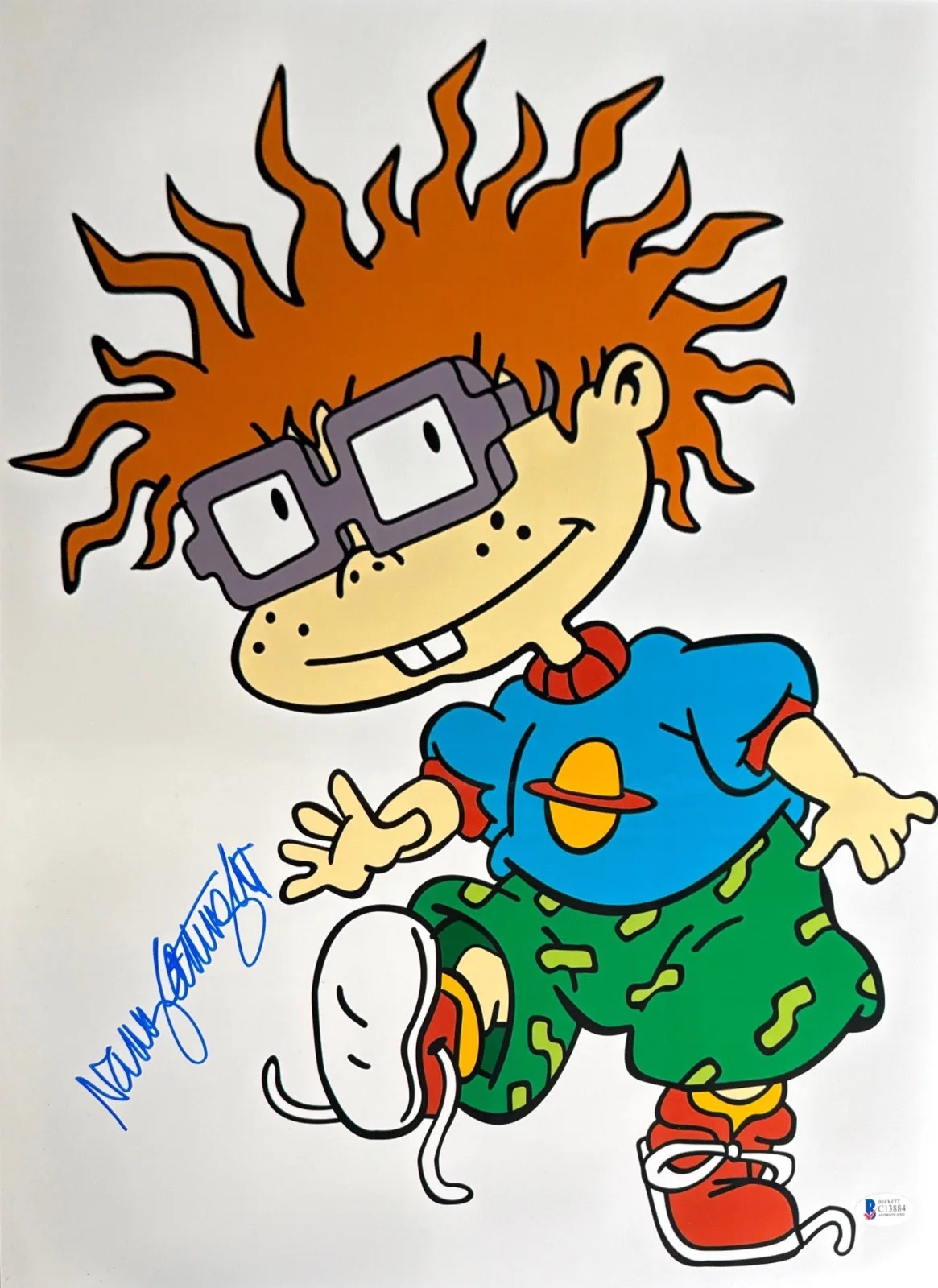 Nancy Cartwright — Nancy Cartwright Signed 16x20 Rugrats Chucky BAS C13884, image 2
