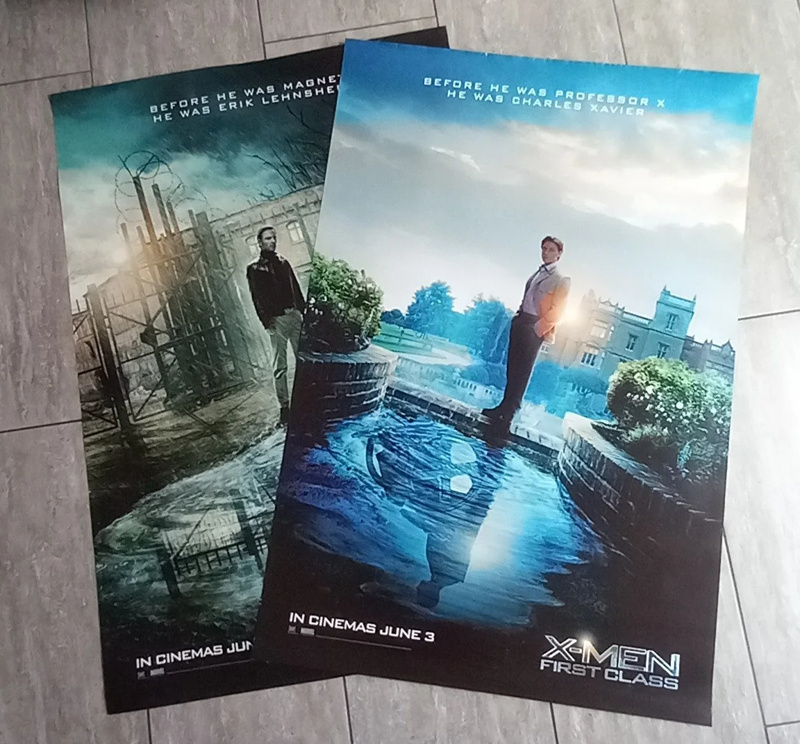 X-Men: First Class (2011) Original D/S Advance Cinema Poster Set, Magneto Xavier, image 2