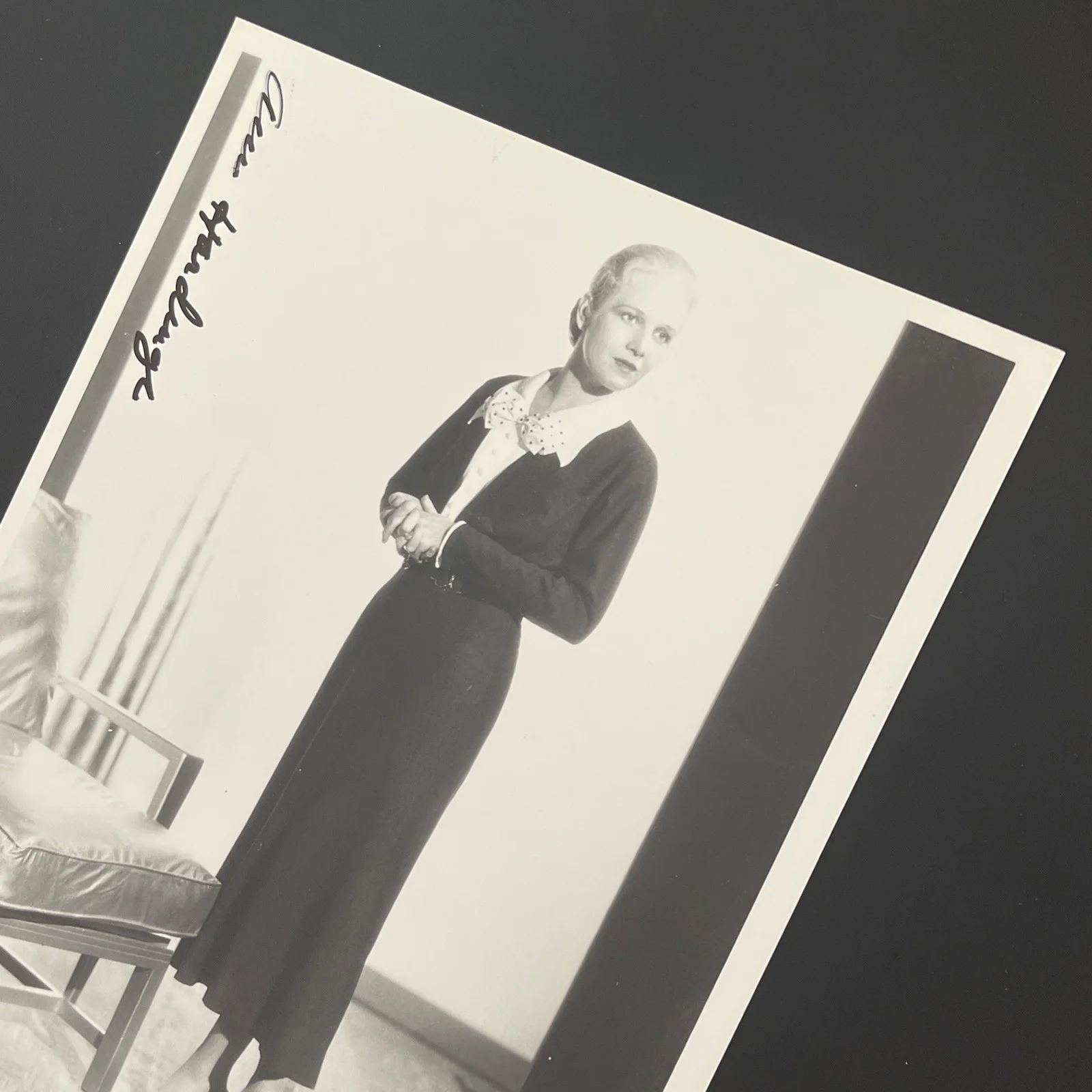 ANN HARDING Golden Age Film Best Actress 1931: Signed Celebrity Photo 8x10”/ KSK, изображение 4
