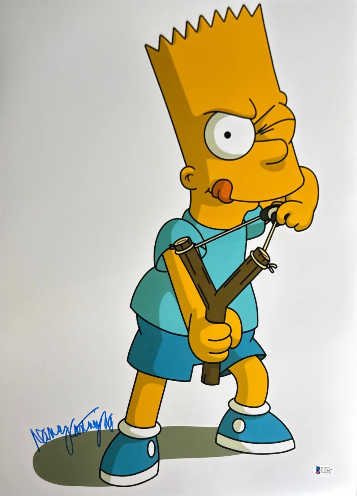 Nancy Cartwright — Nancy Cartwright Signed 16x20 Bart Simpson The Simpson BAS C13867, image 2