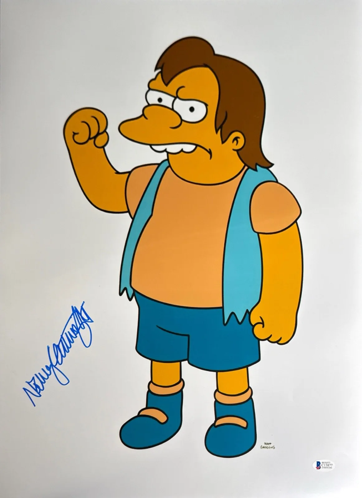 Nancy Cartwright — Nancy Cartwright Signed 16x20 Nelson Muntz The Simpson BAS C13877, изображение 2