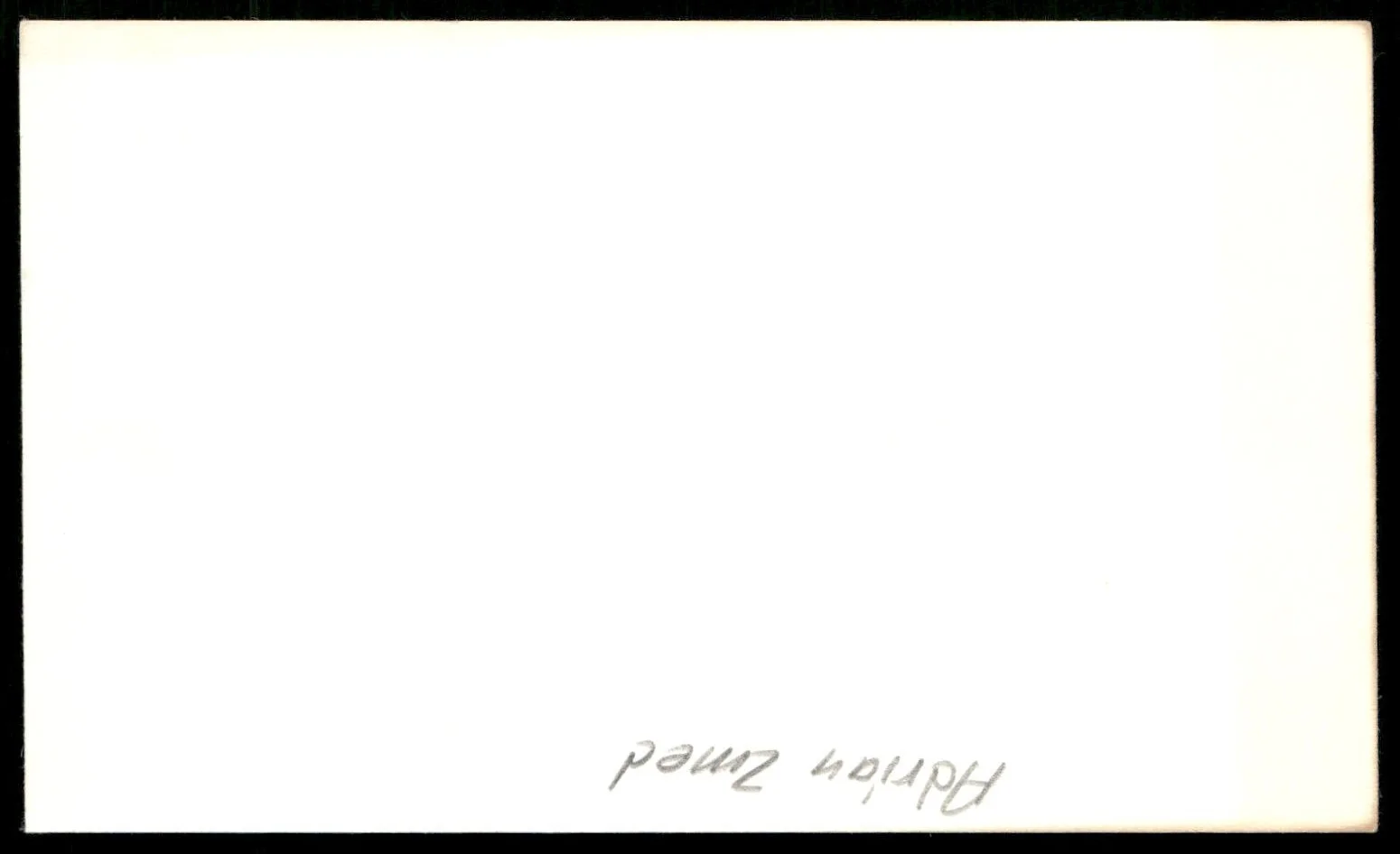 Actor Adrian Zmed Signed Vintage Index Card -Beautiful Autograph, image 2