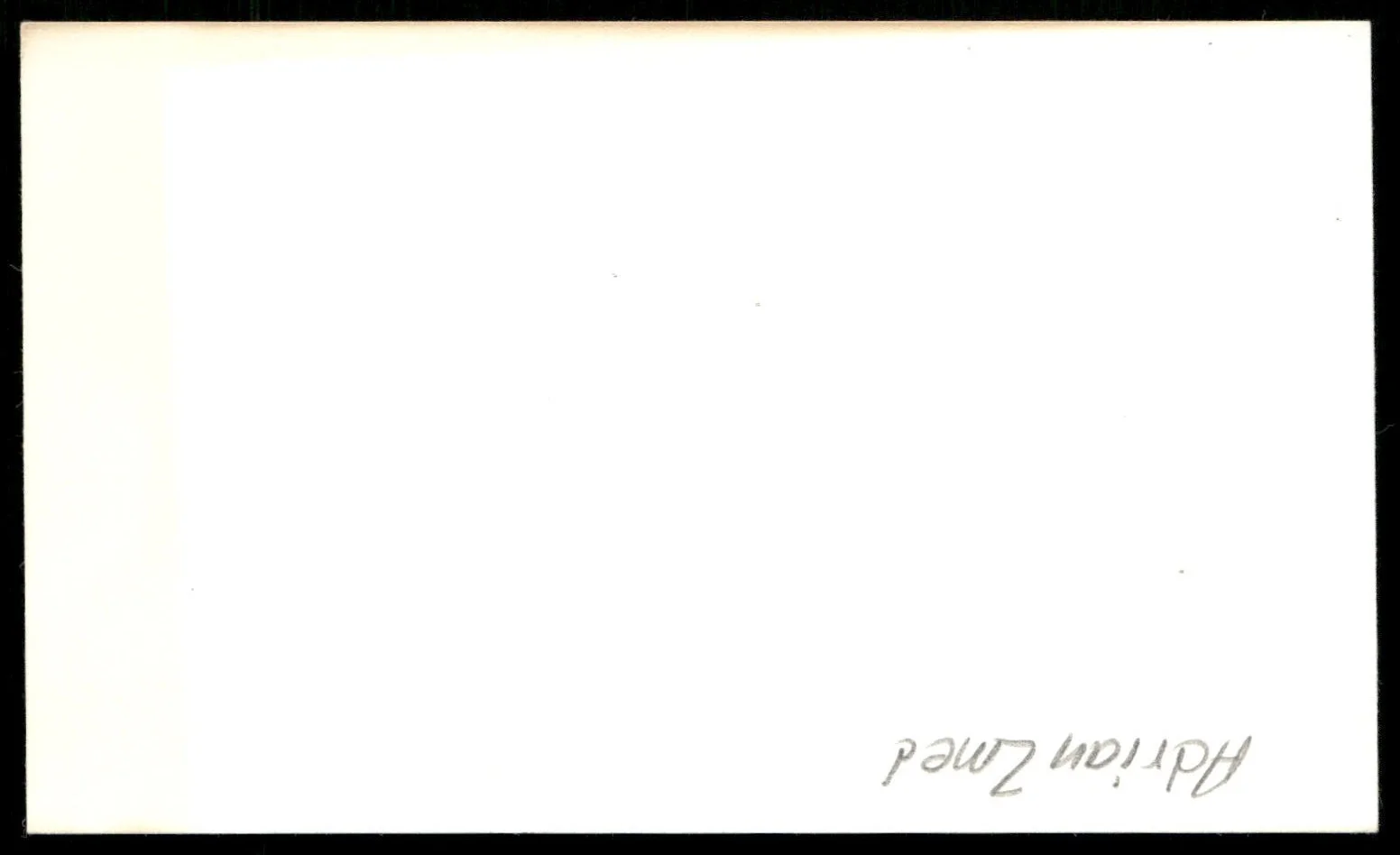 Actor Adrian Zmed Signed Vintage Index Card -Beautiful Autograph, изображение 2