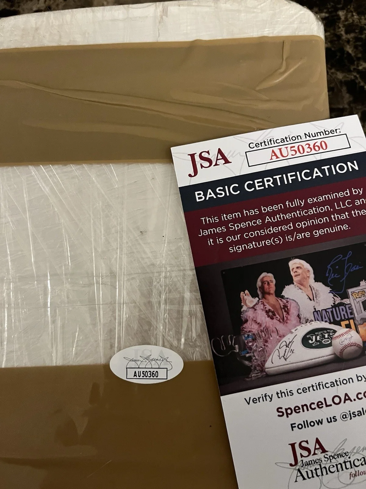 Angel Salazar — Scarface Autographed Prop Brick 'Chichi, get da yayo' Angel Salazar JSA, image 2