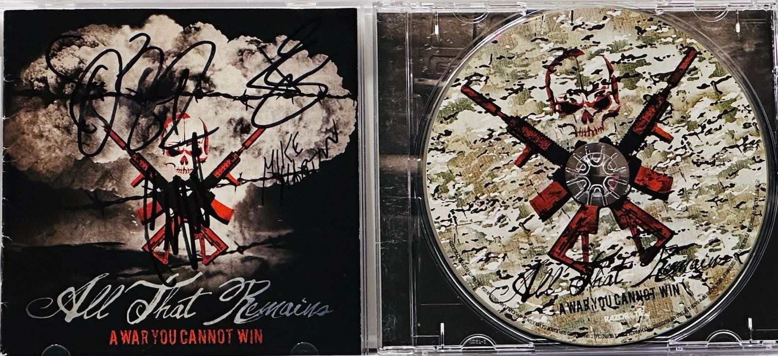 ALL THAT REMAINS CD A War You Can Not Win Authentic Signatures, image 3