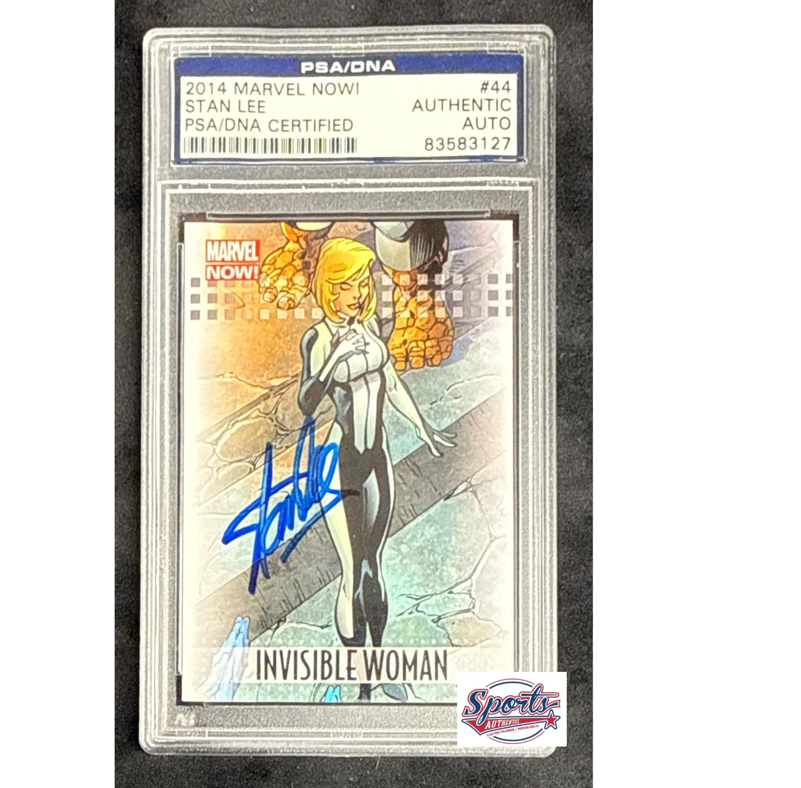 Stan Lee — Stan Lee Signed 2014 Marvel Now Invisible Women Card #44 PSA 83583127