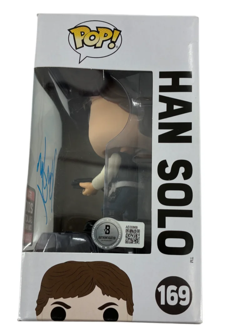 Harrison Ford — Harrison Ford Signed Autographed Han Solo Star Wars Funk Pop BAS COA, image 2