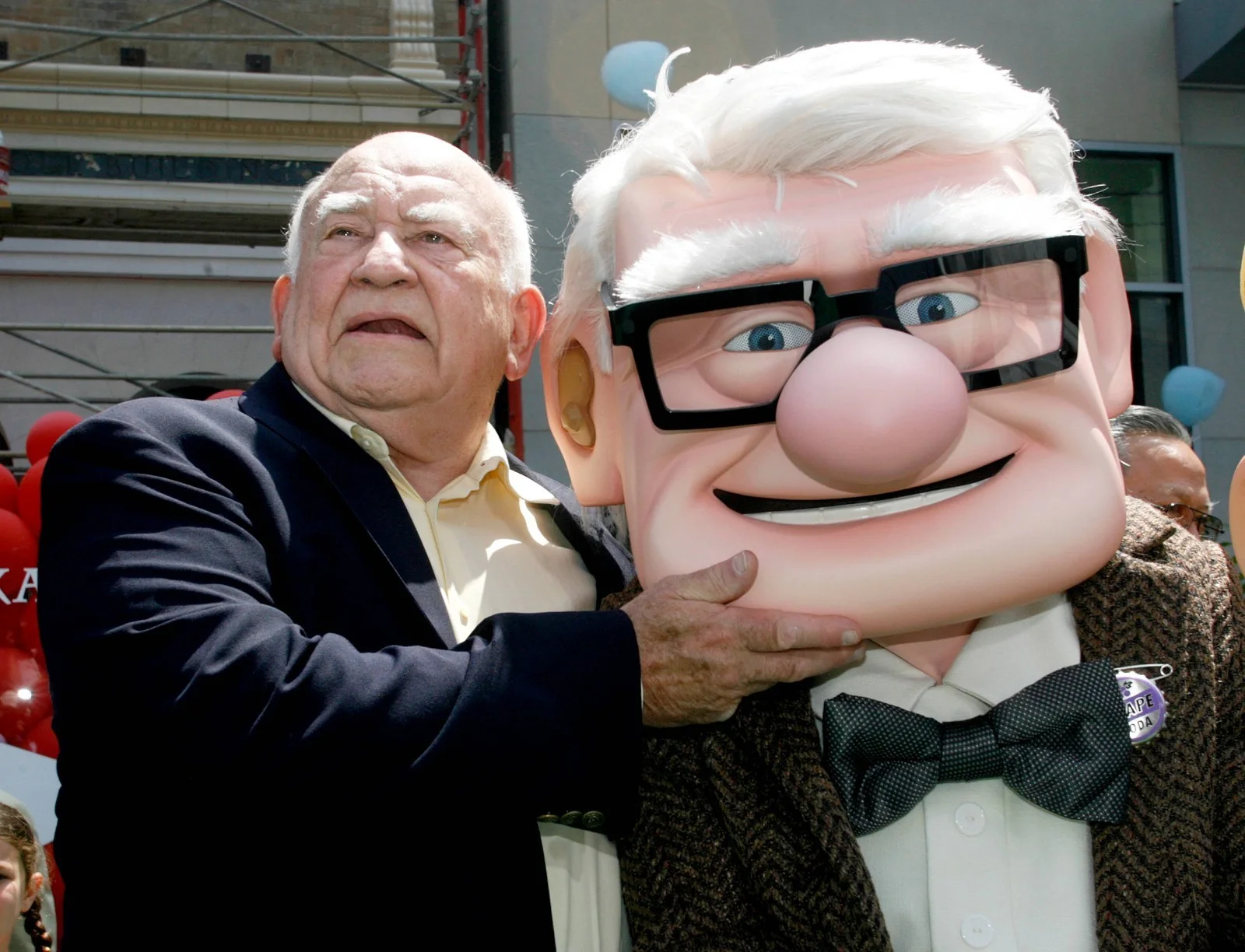 Ed Asner — Edward Asner Actor Signed Celebrity Art Self-Portrait Custom Framed JSA, image 3